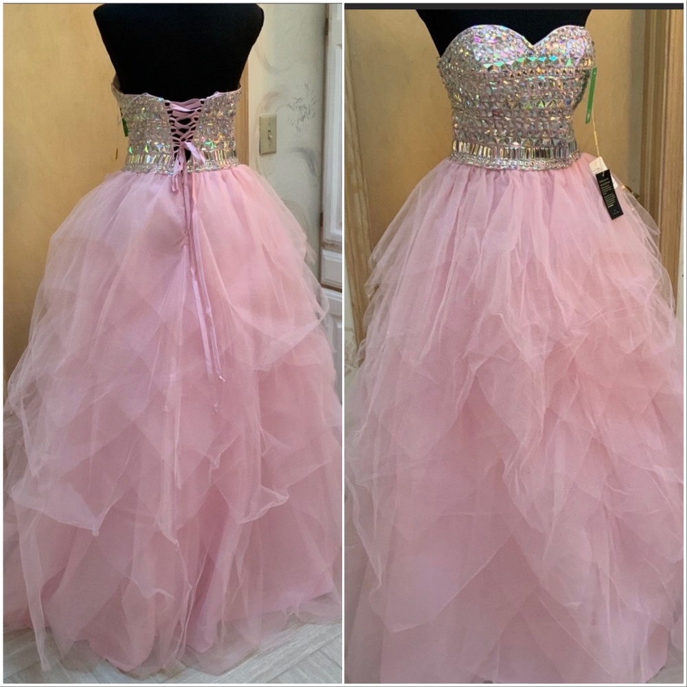 Pink handkerchief tulle